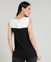 Regata-Feminina-com-Recortes-Bicolor-Decote-Redondo-Preta-9262399-Preto_2