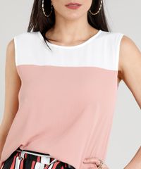 Regata-Feminina-com-Recortes-Bicolor-Decote-Redondo-Rose-9262399-Rose_4