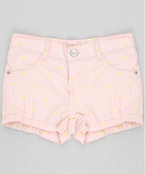 Short-Color-Infantil-Balone-Estampado-de-Estrelas-com-Bolsos-Rose-9341522-Rose_1