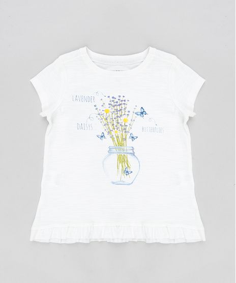 Blusa-Infantil-Flores-com-Babado-Manga-Curta-Decote-Redondo-Off-White-9340335-Off_White_1