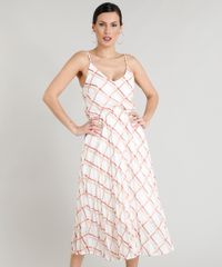 Vestido-Midi-Feminino-Plissado-Estampado-Xadrez-Decote-V-Alca-Fina-Branco-9273197-Branco_1