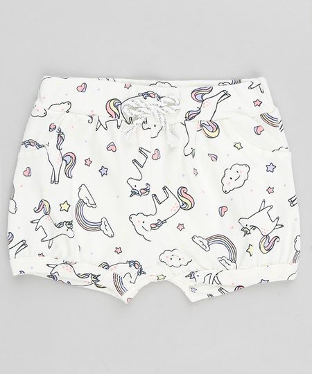 Short-Infantil-Balone-Estampado-de-Unicornios-com-Laco-Off-White-9343123-Off_White_1