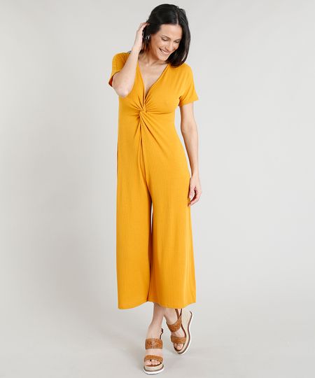 Macacao-Feminino-Pantacourt-Canelado-com-No-Manga-Curta-Decote-V-Mostarda-9310783-Mostarda_1 Macacao-Feminino-Pantacourt-Canelado-com-No-Manga-Curta-Decote-V-Mostarda-9310783-Mostarda_1