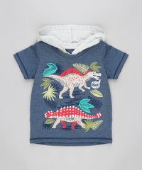 Camiseta-Infantil-com-Capuz-e-Estampa-Interativa-Dinossauros-Manga-Curta-Gola-Careca-Azul-Escuro-9321873-Azul_Escuro_1
