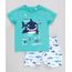 Conjunto-Infantil-de-Camiseta-Manga-Curta-Verde---Bermuda-Estampada-de-Tubarao-Branca-9321305-Branco_1