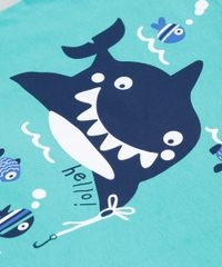 Conjunto-Infantil-de-Camiseta-Manga-Curta-Verde---Bermuda-Estampada-de-Tubarao-Branca-9321305-Branco_5