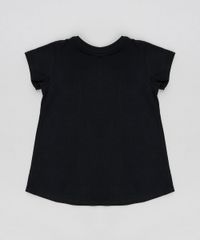 Blusa-Infantil-Minnie-Lacos-com-Glitter-Manga-Curta-Decote-Redondo-Preta-9348619-Preto_2