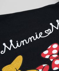 Blusa-Infantil-Minnie-Lacos-com-Glitter-Manga-Curta-Decote-Redondo-Preta-9348619-Preto_4