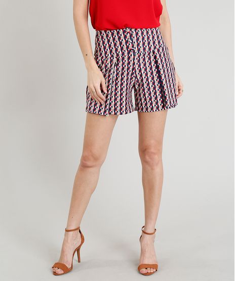 Short-Feminino-Cintura-Alta-com-Sobreposicao-Estampada-Geometrica-Azul-Marinho-9324470-Azul_Marinho_1
