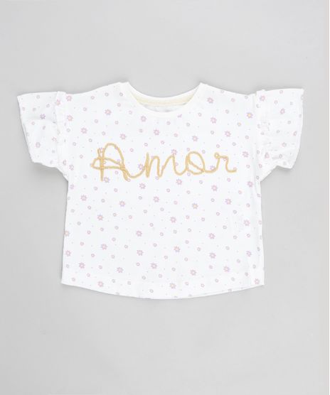 Blusa-Infantil-Estampada-Floral--Amor--com-Babado-Manga-Curta-Decote-Redondo-Branco-9339487-Branco_1