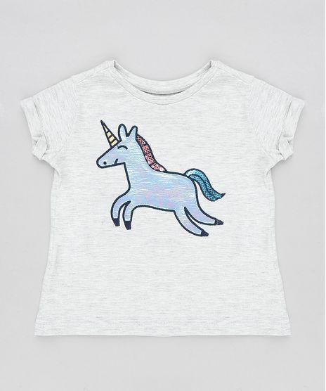 Blusa-Infantil-Unicornio-Holografico-com-Paetes-Manga-Curta-Decote-Redondo-Cinza-Mescla-Claro-9381676-Cinza_Mescla_Claro_1