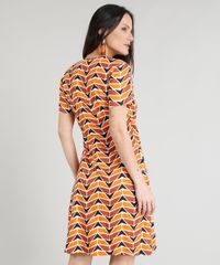 Vestido-Feminino-Curto-Transpassado-Estampado-Geometrico-Manga-Curta-Cobre-9368232-Cobre_2