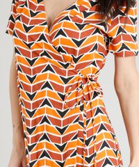 Vestido-Feminino-Curto-Transpassado-Estampado-Geometrico-Manga-Curta-Cobre-9368232-Cobre_4