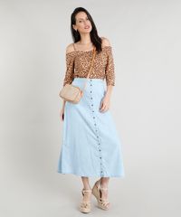 Blusa-Feminina-Open-Shoulder-com-Botoes-Estampada-Animal-Print-Manga-3-4-Bege-9277826-Bege_3