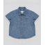 Camisa-Jeans-Infantil-Manga-Curta-com-Bolso-Azul-Escuro-9307468-Azul_Escuro_1