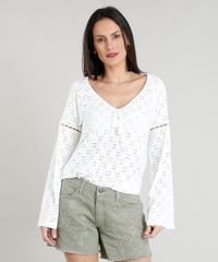 Blusa-Feminina-em-Laise-com-Tassel-Manga-Longa-Off-White-9353082-Off_White_1