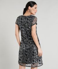 Vestido-Feminino-Bordado-de-Paetes-Manga-Curta-Preto-9367587-Preto_2