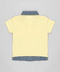 Polo-Infantil-com-Efeito-de-Sobreposicao-Manga-Curta-Gola-Esporte-Amarelo-Claro-8668674-Amarelo_Claro_2
