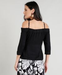Blusa-Feminina-Open-Shoulder-com-Botoes-Manga-3-4-Preta-9273433-Preto_2 Blusa-Feminina-Open-Shoulder-com-Botoes-Manga-3-4-Preta-9273433-Preto_2