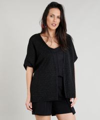 Capa-Feminina-em-Trico-com-Lurex-Manga-Curta-Preta-9374901-Preto_1