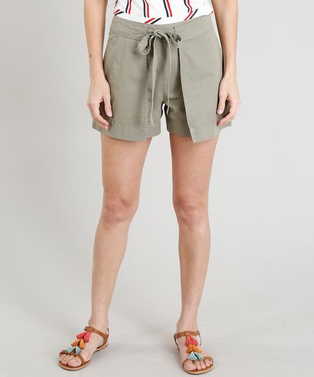 Short-Feminino-com-Sobreposicao-e-Amarracao-Verde-Militar-9372310-Verde_Militar_1