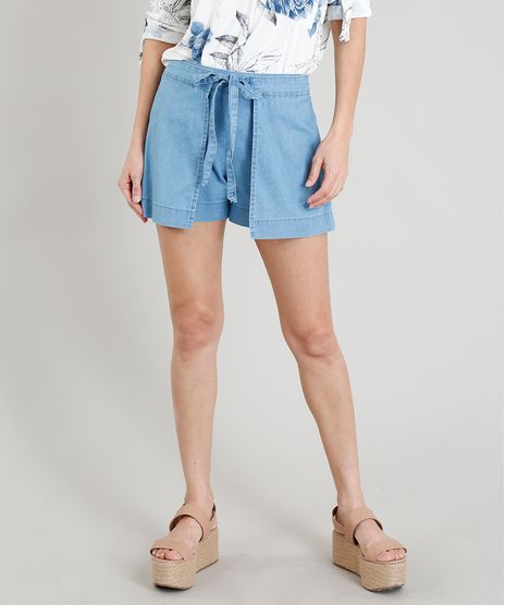 Short-Jeans-Feminino-com-Sobreposicao-e-Amarracao-Azul-Claro-9372342-Azul_Claro_1