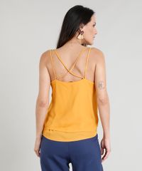 Regata-Feminina-com-Alcas-Cruzadas-Decote-V-Mostarda-9299683-Mostarda_2