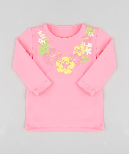 Blusa-de-Praia-Infantil-com-Estampa-Floral-Manga-Longa-Decote-Redondo-com-protecao-UV50--Rosa-Neon-9300532-Rosa_Neon_1 Blusa-de-Praia-Infantil-com-Estampa-Floral-Manga-Longa-Decote-Redondo-com-protecao-UV50--Rosa-Neon-9300532-Rosa_Neon_1