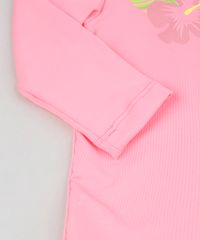 Blusa-de-Praia-Infantil-com-Estampa-Floral-Manga-Longa-Decote-Redondo-com-protecao-UV50--Rosa-Neon-9300532-Rosa_Neon_4