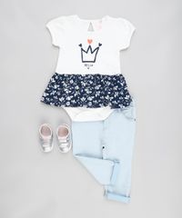 Body-Saia-Infantil-com-Estampa-de-Coroa-Manga-Curta-Decote-Redondo-Branco-9123305-Branco_3