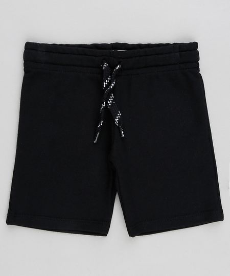 Bermuda-Infantil-Basica-em-Moletom-com-Cordao-Preta-9421895-Preto_1
