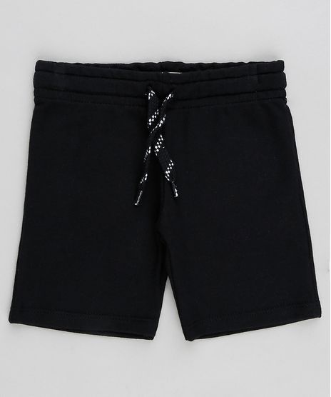 Bermuda-Infantil-Basica-em-Moletom-com-Cordao-Preta-9421895-Preto_1