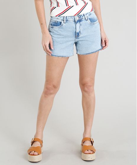 Short-Jeans-Feminino-Midi-com-Barra-Desfiada-Azul-Claro-9381768-Azul_Claro_1