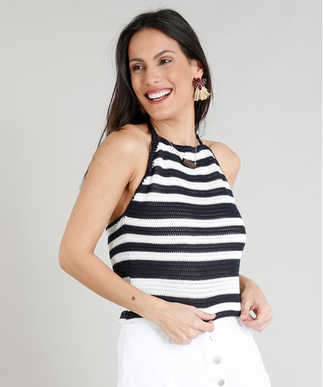 Regata-Feminina-em-Croche-Listrada-Alca-Torcida-Azul-Marinho-9357510-Azul_Marinho_1
