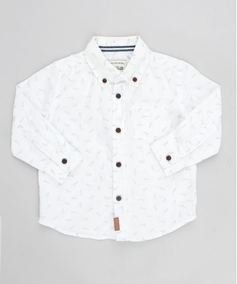 Camisa-Infantil-Estampada-de-Espinha-de-Peixe-Manga-Longa-Branca-9188622-Branco_1