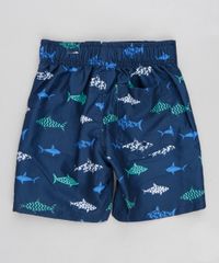 Bermuda-Surf-Infantil-Estampada-de-Tubaroes-com-Cordao-Azul-Marinho-9216230-Azul_Marinho_2