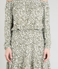 Vestido-Feminino-Curto-Ombro-a-Ombro-Estampado-de-Folhagem-Branco-9375870-Branco_4