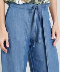 Calca-Jeans-Pantalona-Feminina-com-Sobreposicao-e-Amarracao-Azul-Claro-9375404-Azul_Claro_4