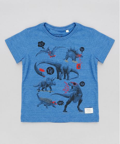 Camiseta-Infantil-Flame-com-Estampa-Dinossauros-Manga-Curta-Gola-Careca-Azul-9200499-Azul_1