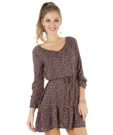 Vestido-Floral-Verde-Escuro-8199193-Verde_Escuro_1