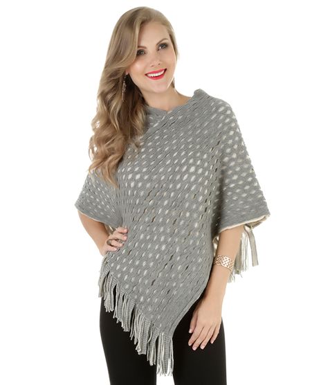 Poncho-em-Croche-com-Franja-Cinza-8168992-Cinza_1