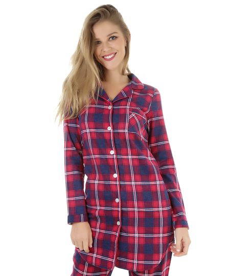 Camisola-Chemise-Xadrez-Pink-8239432-Pink_1 Camisola-Chemise-Xadrez-Pink-8239432-Pink_1