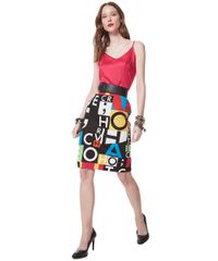 Saia-Midi-Herchcovitch-Estampada-de-Letras-Amarela-8245597-Amarelo_3
