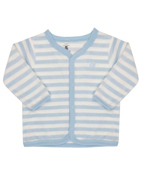 Cardigan-Listrado-em-Plush-de-Algodao---Sustentavel-Branco-8190369-Branco_1