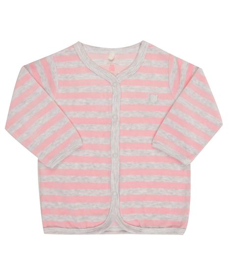 Cardigan-Listrado-em-Plush-de-Algodao---Sustentavel-Rosa-8185042-Rosa_1