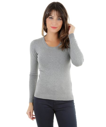 Sueter-em-Trico-Cinza-Mescla-8184231-Cinza_Mescla_1 Sueter-em-Trico-Cinza-Mescla-8184231-Cinza_Mescla_1
