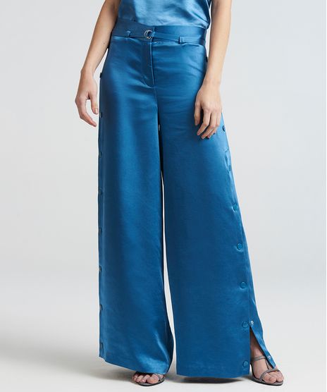 Calca-Feminina-Pantalona-Acetinada-Mindset-com-Botoes-Laterais-e-Cinto-Azul-9385651-Azul_1