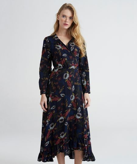 Vestido-Midi-Envelope-Mindset-Estampado-Floral-com-Babados-Manga-Longa-Azul-Marinho-9389669-Azul_Marinho_1 Vestido-Midi-Envelope-Mindset-Estampado-Floral-com-Babados-Manga-Longa-Azul-Marinho-9389669-Azul_Marinho_1