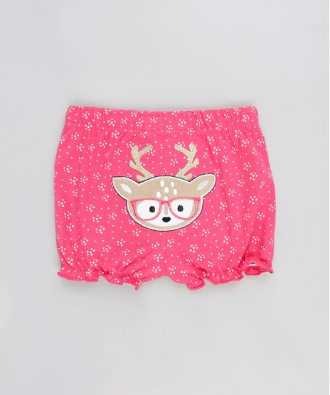 Short-Infantil-Rena-Estampado-Poa-com-Laco-Rosa-9110010-Rosa_1
