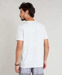 Camiseta-Masculina--Paradise--Manga-Curta-Gola-Careca-Cinza-Mescla-Claro-9275867-Cinza_Mescla_Claro_2